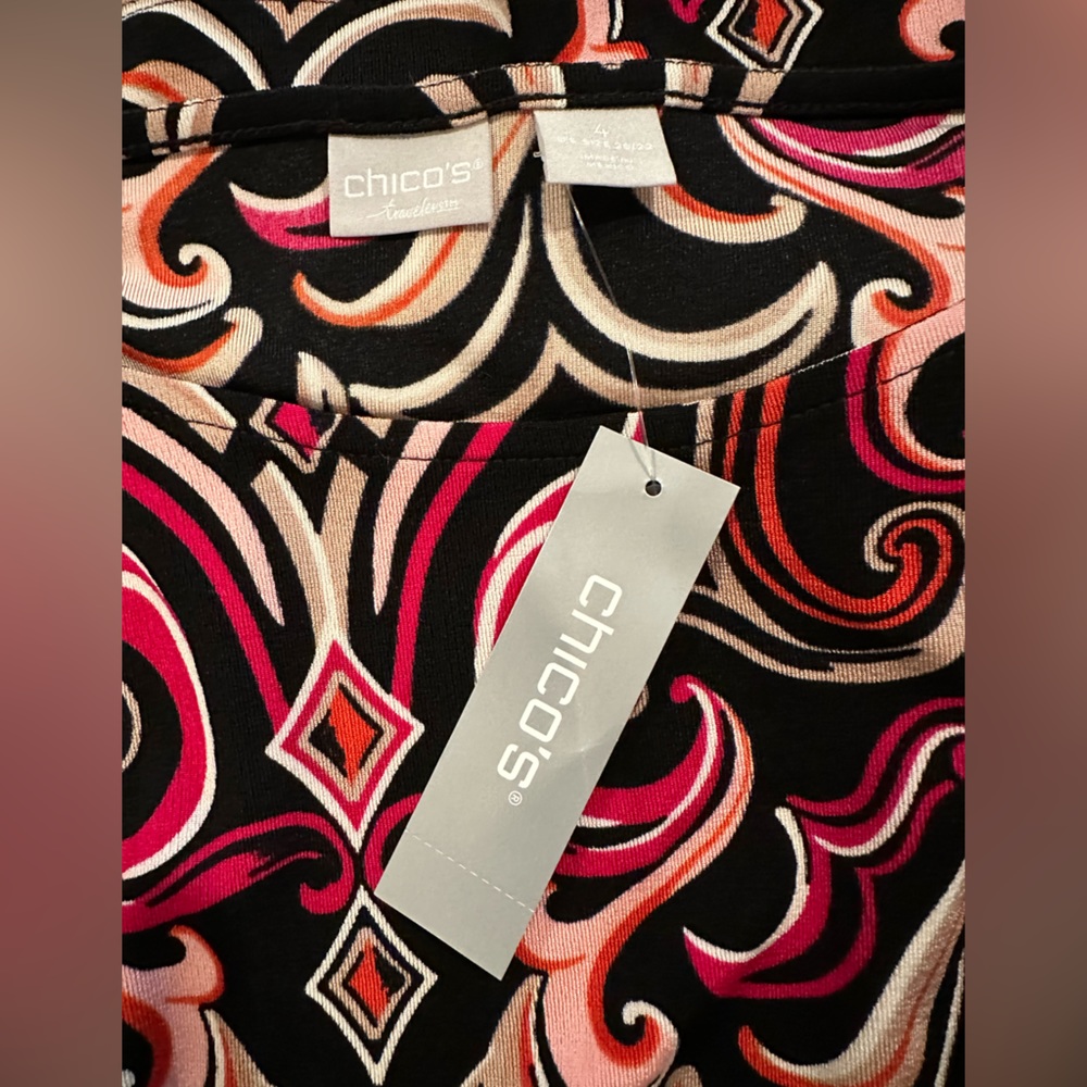 Chico's Scroll Print top - Picture 11 of 16